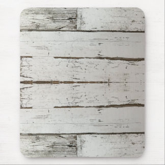 Alfombrilla De Ratón grano de madera blanca y beige de grano rústico