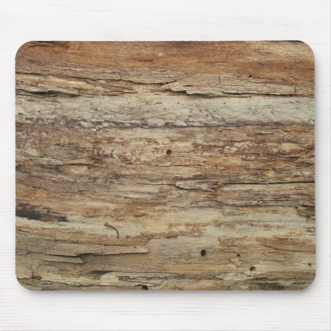 Alfombrilla De Ratón Grano de madera bruta (Frente)