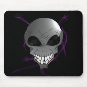 Alfombrilla De Ratón Gray alien Mousepad