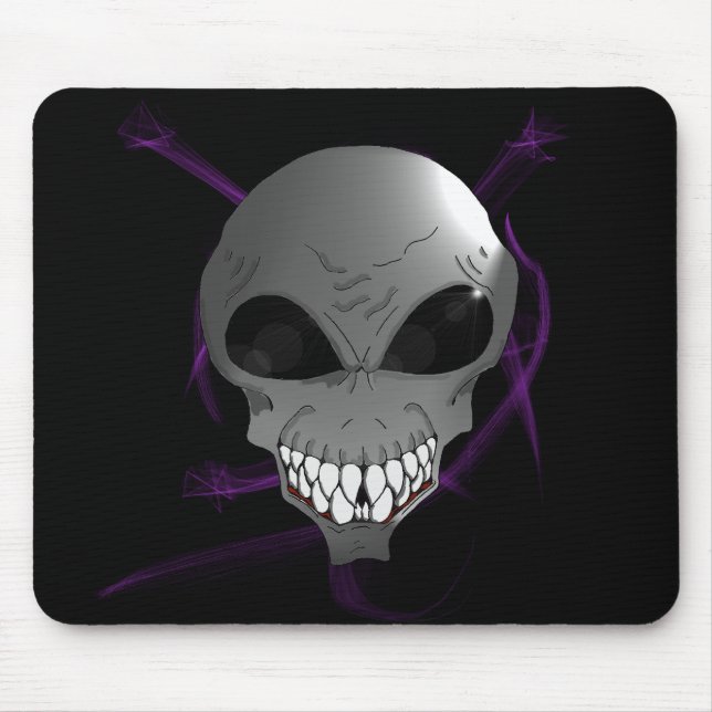 Alfombrilla De Ratón Gray alien Mousepad (Frente)
