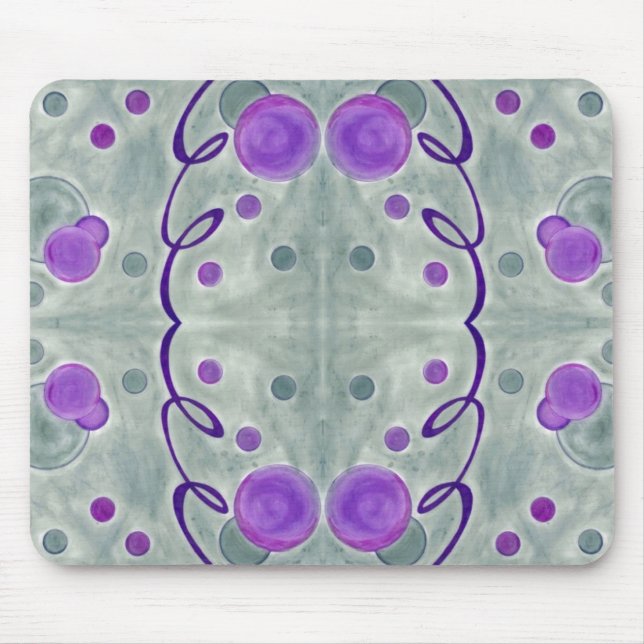 Alfombrilla De Ratón Gray Globes Blanket Mousepad (Frente)