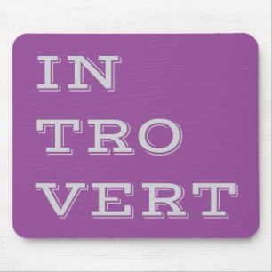 Alfombrilla De Ratón Gray Introvert Mousepad