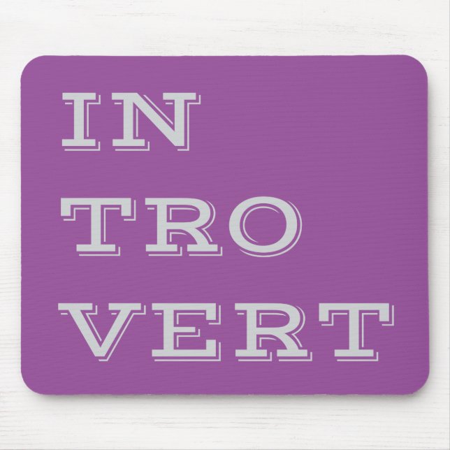 Alfombrilla De Ratón Gray Introvert Mousepad (Frente)