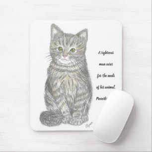 Alfombrilla De Ratón Gray Kitten Mousepad