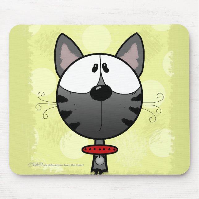 Alfombrilla De Ratón Gray Strin Kitty (Frente)
