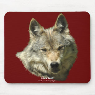 Alfombrilla De Ratón Gray Wolf Wildlife Support Animal Art