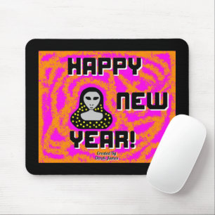 Alfombrilla De Ratón Grays New Year Wishes Mouse Pad