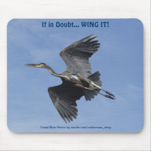 Alfombrilla De Ratón GREAT BLUE HERON Mousepad