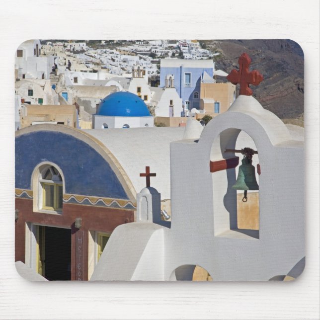 Alfombrilla De Ratón Grecia e isla griega de Santorini ciudad de Oia 5 (Frente)
