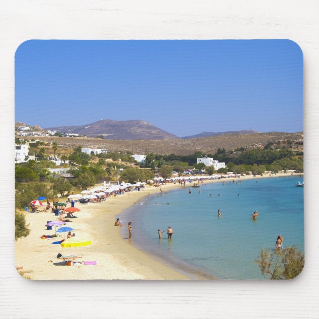 Alfombrilla De Ratón Grecia, Isla Paros, Playa Krios desde arriba (Frente)
