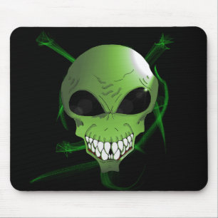 Alfombrilla De Ratón Green Alien Mousepad