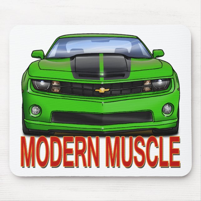 Alfombrilla De Ratón GREEN_FRONT_CAMARO.png (Frente)