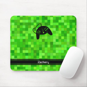 Alfombrilla De Ratón Green Gamer Pixels   Personalizado