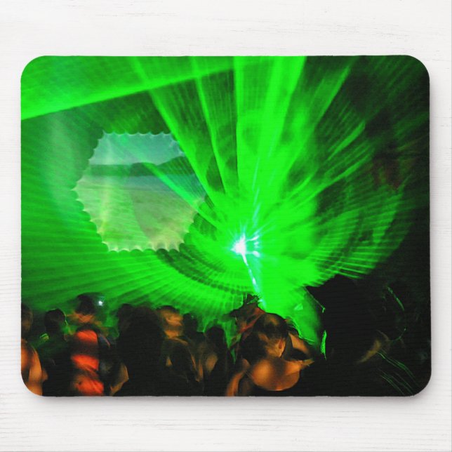 Alfombrilla De Ratón Green Lasers Night Mousepad (Frente)