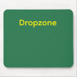 Alfombrilla De Ratón Green Mousepad<br><div class="desc">Green design with yellow text,  "Dropzone"</div>