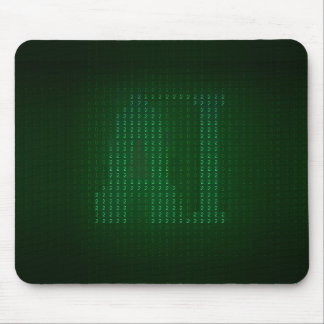 Alfombrilla De Ratón Green mousepad with a hidden message about AI.