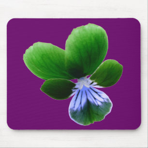 Alfombrilla De Ratón Green Pansy Mousepad