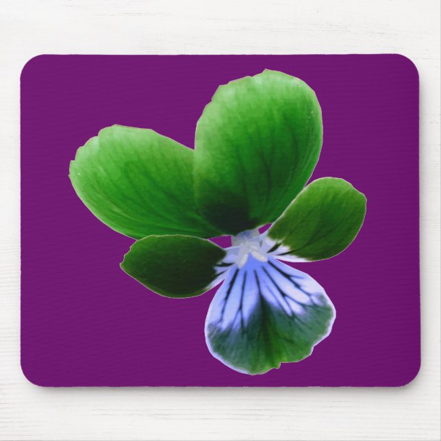Alfombrilla De Ratón Green Pansy Mousepad (Frente)