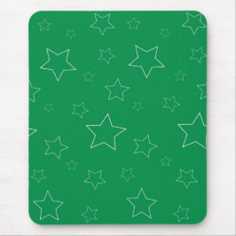 Alfombrilla De Ratón Green Stars Mousepad