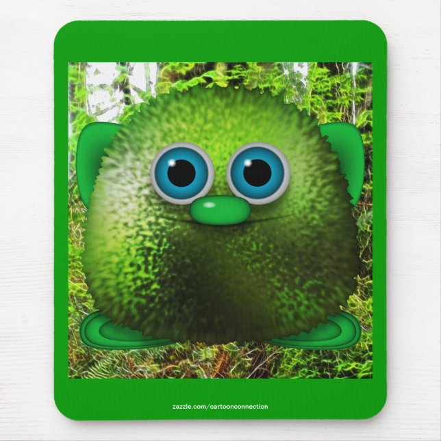 Alfombrilla De Ratón Greendle the Cute Wuzzy Butt & Trees Kids Mousepad (Frente)
