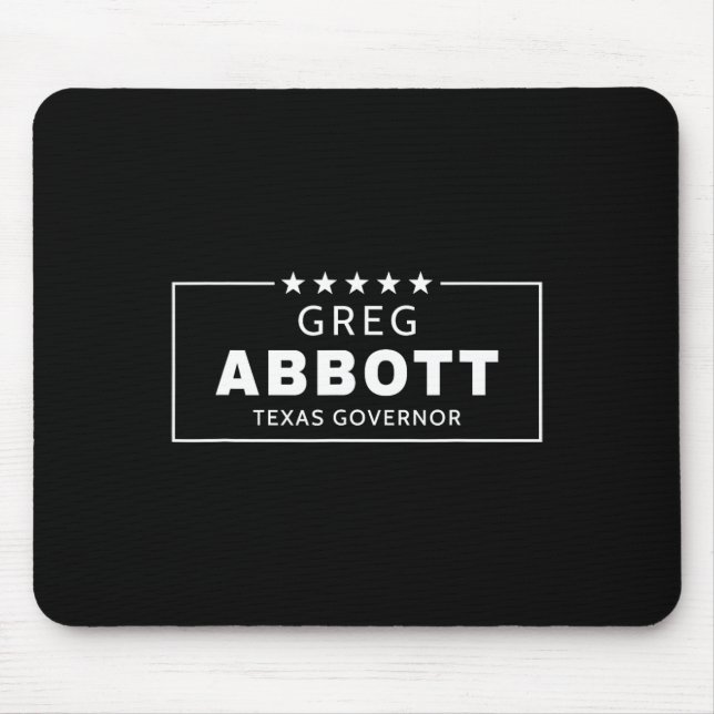 Alfombrilla De Ratón Greg Abbott Election Texas Governor Republican Red (Frente)