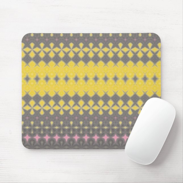 Alfombrilla De Ratón Grey and Yellow Stylish Mouse pad (Con ratón)
