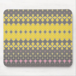 Alfombrilla De Ratón Grey and Yellow Stylish Mouse pad