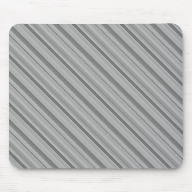 Alfombrilla De Ratón Grey diagonal stripes (Frente)