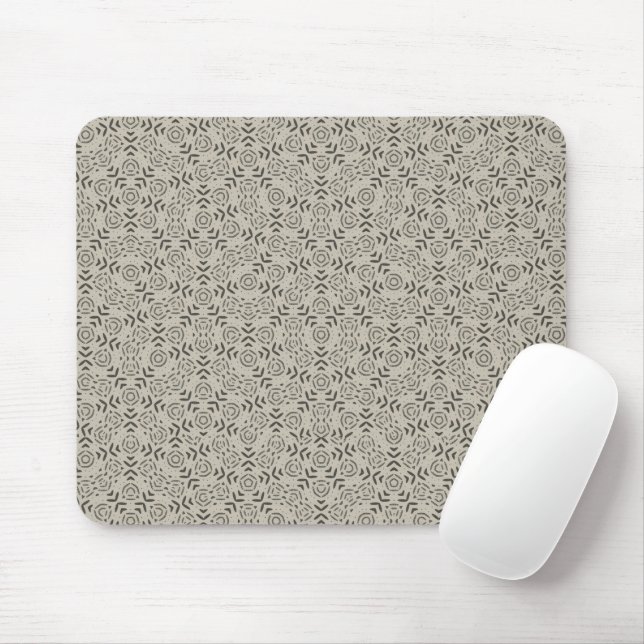 Alfombrilla De Ratón Grey minimalist Penrose geometric design desk mat (Con ratón)
