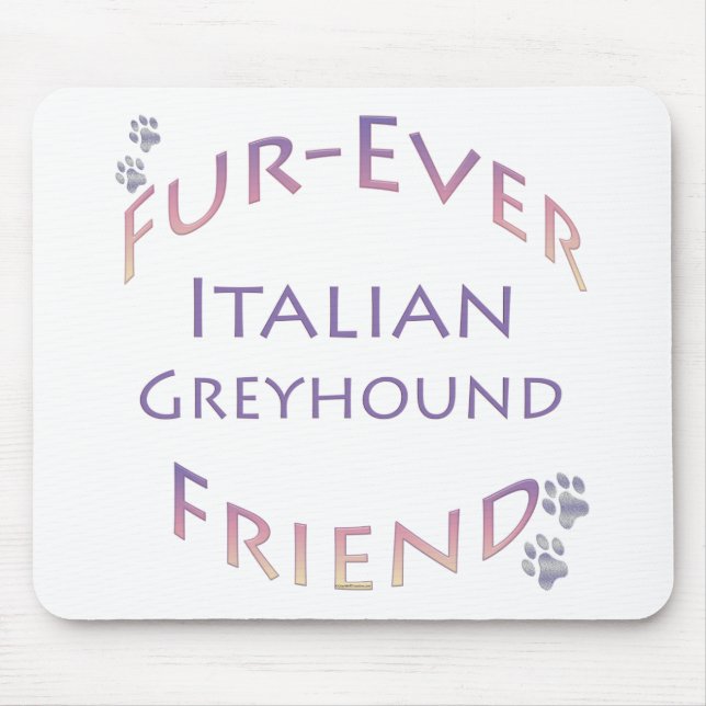 Alfombrilla De Ratón Greyhound Furever (Frente)