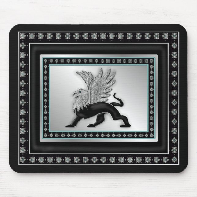 Alfombrilla De Ratón Griffin plateado (Frente)