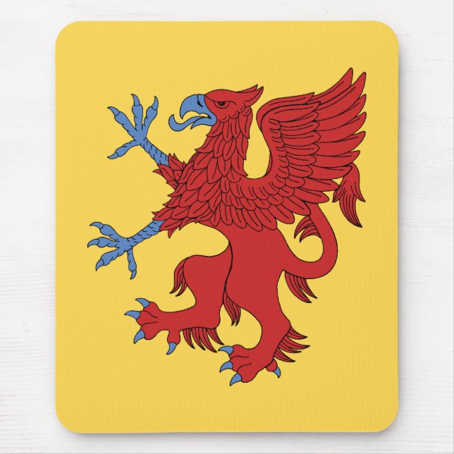 Alfombrilla De Ratón Griffin Rampant Gules (Frente)