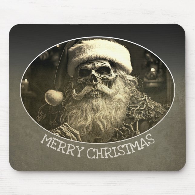 Alfombrilla De Ratón Grim Navidad - Santa Esqueleto  65609 (Frente)