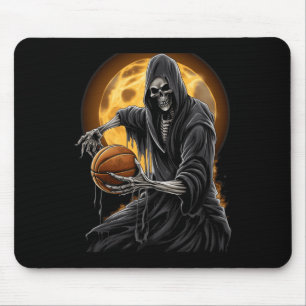 Alfombrilla De Ratón Grim Reaper tocando baloncesto gráfico para mí