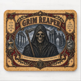Alfombrilla De Ratón Grim Reaper, Vintage Circus Monster