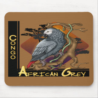 Alfombrilla De Ratón Gris africano Mousepad de Congo