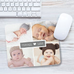 Alfombrilla De Ratón Gris, Collage de fotos de amor familiar<br><div class="desc">Mándame un mensaje si necesitas ayuda o tienes alguna solicitud especial.</div>