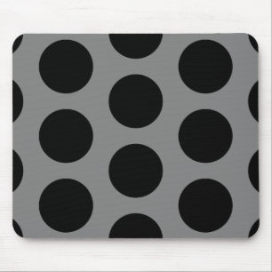 Alfombrilla De Ratón Gris con puntos negros