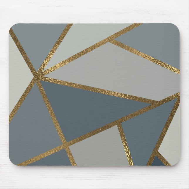 Alfombrilla de ratón gris con tonos bronce dorado  (Frente)