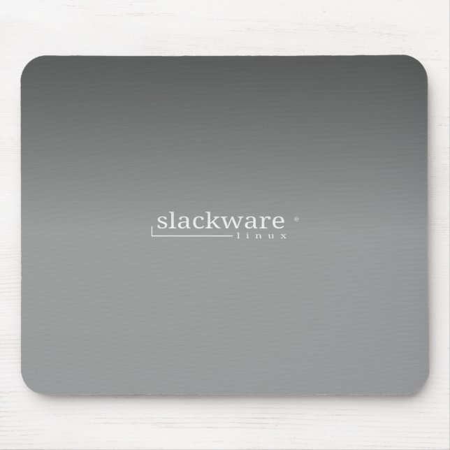 Alfombrilla De Ratón Gris de Slackware Linux (Frente)