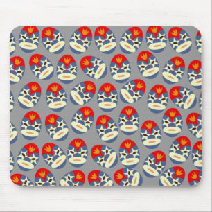 Alfombrilla De Ratón Gris lucha libre mascarillas