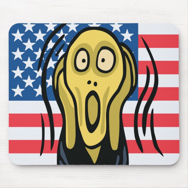Alfombrilla De Ratón Gritar americano (Frente)