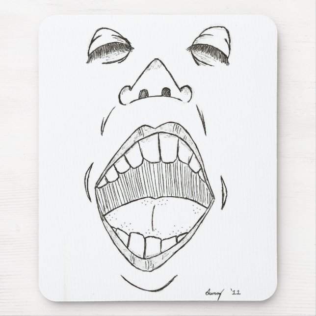 Alfombrilla De Ratón "Grito" Mousepad (Frente)
