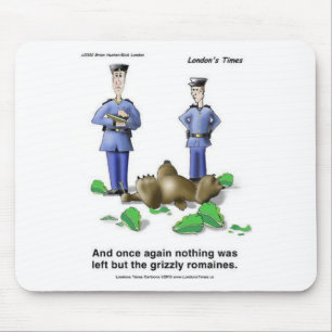 Alfombrilla De Ratón Grizzly Romaines Bear/Lettuce Cartoon Gifts & Tees