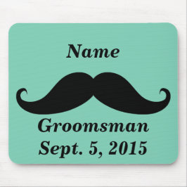 Alfombrilla De Ratón Groomsman Mustache Mousepad