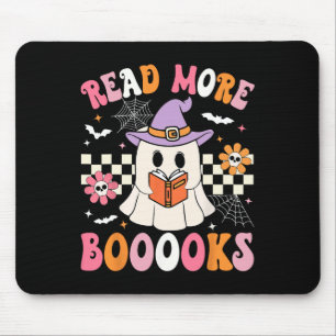 Alfombrilla De Ratón Groovy Booooks Ghost Leer más libros Un profesor g