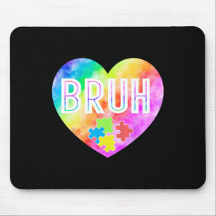 Alfombrilla De Ratón Groovy Bruh Autism Awareness Puzzle Piece Para Niñ