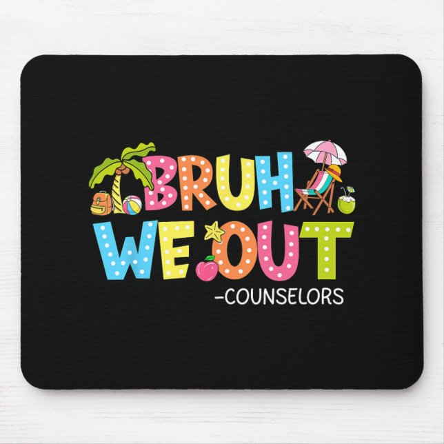 Alfombrilla De Ratón Groovy Bruh Expulsamos A Los Consejeros El Día De  (Frente)