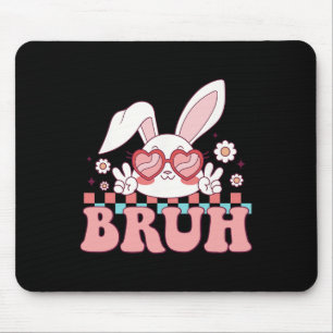 Alfombrilla De Ratón Groovy Bruh Meme diciendo Feliz Día de Pascua Bruh