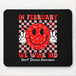 Alfombrilla De Ratón Groovy En Febrero Usamos Rojo Para Enfermedades Ca